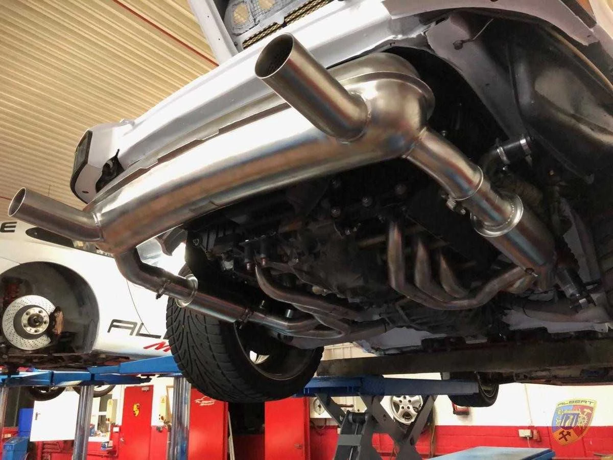 964 - 3,6 - 3,8 l. Sport Exhaust Powerkit 2 terminali di scarico per Porsche Racing | Albert Motorsport