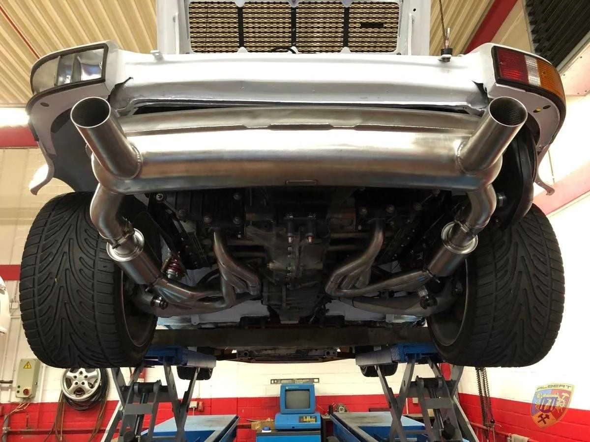 964 - 3,6 - 3,8 l. Sport Exhaust Powerkit 2 terminali di scarico per Porsche Racing | Albert Motorsport