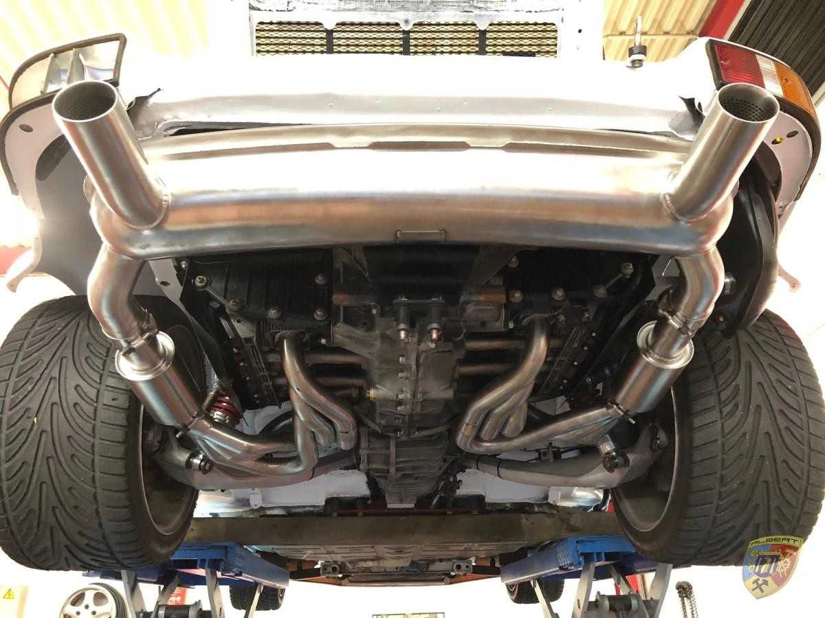 964 - 3,6 - 3,8 l. Sport Exhaust Powerkit 2 terminali di scarico per Porsche Racing | Albert Motorsport