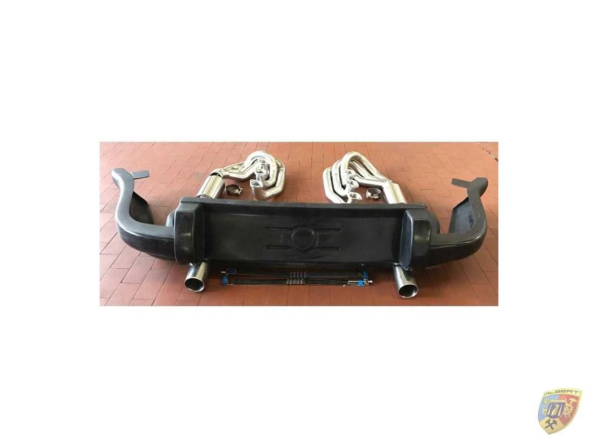 964 - 3.6 - 3.8 l. Sportauspuff Powerkit 2 Endrohre für Porsche Racing – Albert Motorsport