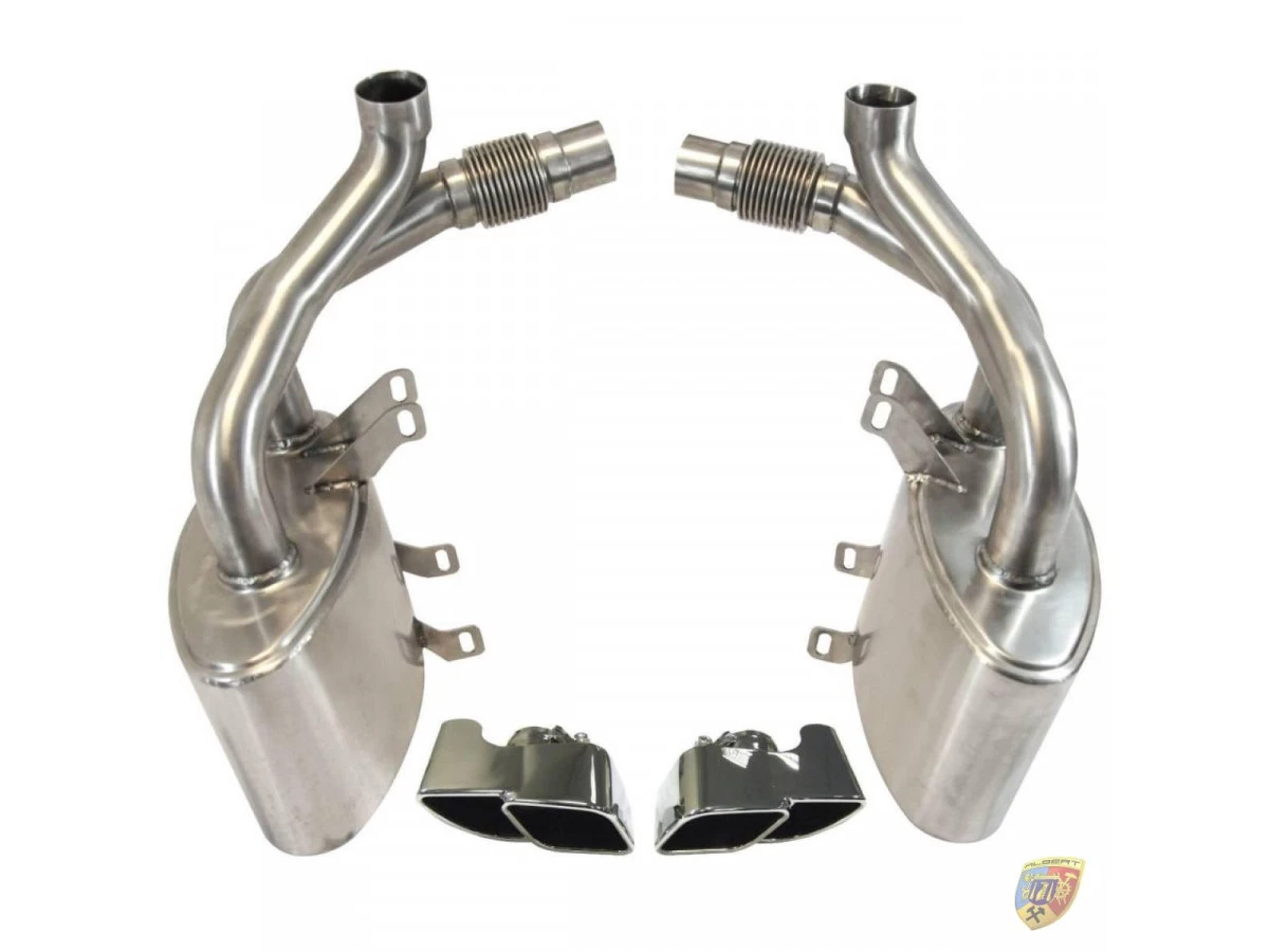 Échappement sport 997.1 Carrera avec sorties d'échappement en acier inoxydable pour Porsche 911 | Albert Motorsport