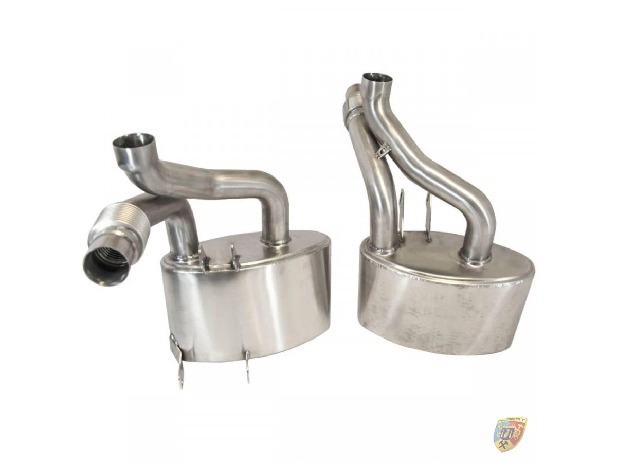 997.1 Carrera sports exhaust with stainless steel tailpipes for Porsche 911 – Albert Motorsport