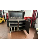 L Case con 2 schermi e scatola di trasporto per Pitbox | Albert Motorsport