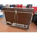 L Case mit 2 Bildschirmen und Transportkasten für Pitbox – Albert Motorsport