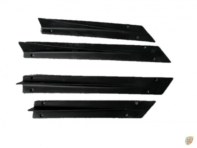 Aletas 991.1 GT3 R para splitter delantero de carbono para Porsche 911