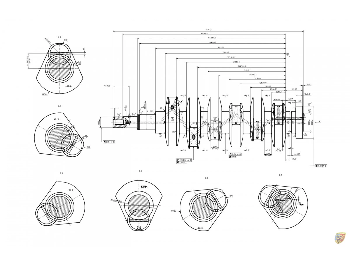 996 - 997 - 991.1 - GT3 - Cup crankshaft 4.0 liter stroke 80.4 mm for Porsche 911 – Albert Motorsport