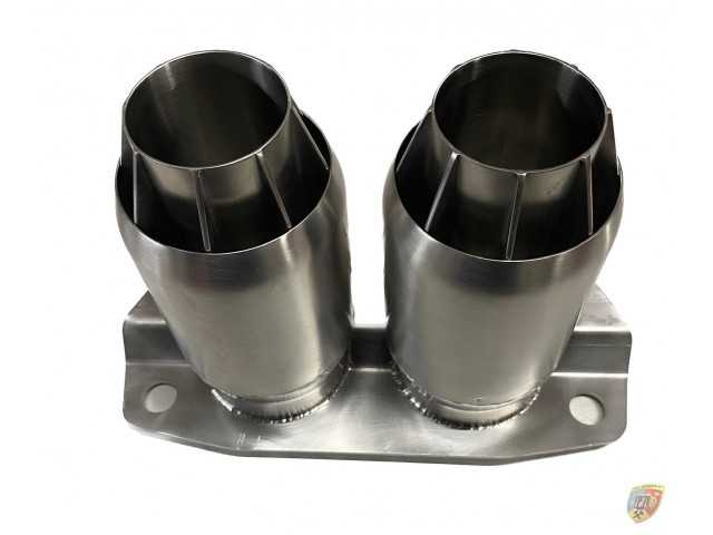 Pot d'échappement 992 GT3 - RS - Cup en acier inoxydable 917 - RSR - Moby Dick Style pour Porsche 911