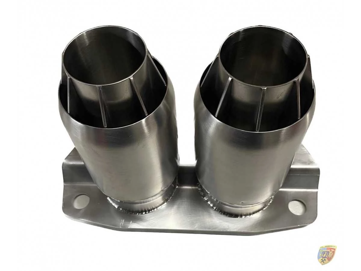 992 GT3 - RS - Cup tailpipe in 917 - RSR - Moby Dick Style stainless steel for Porsche 911 – Albert Motorsport