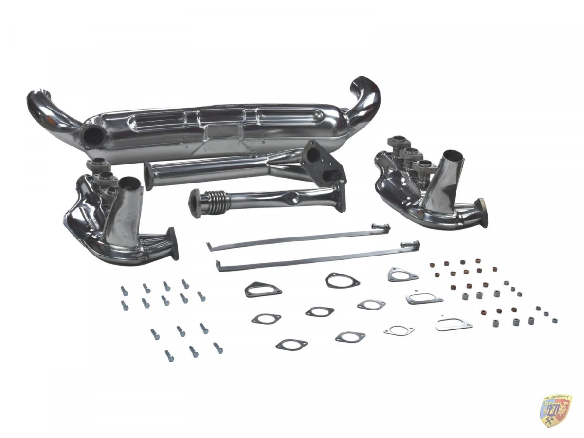 911 Carrera 3.2 sports exhaust 84mm heat exchanger stainless steel Porsche 911 – Albert Motorsport