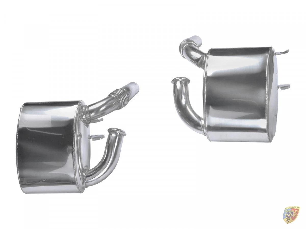 996 Carrera 3.4 Sportauspuff Edelstahl poliert TÜV Zubehör Porsche 911 – Albert Motorsport