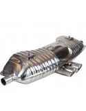 986 Boxster Auspuff OEM Ersatz Edelstahl poliert Porsche – Albert Motorsport