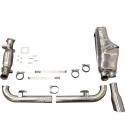 Kit de escape deportivo 964 Carrera completamente en acero inoxidable Porsche 911 | Albert Motorsport