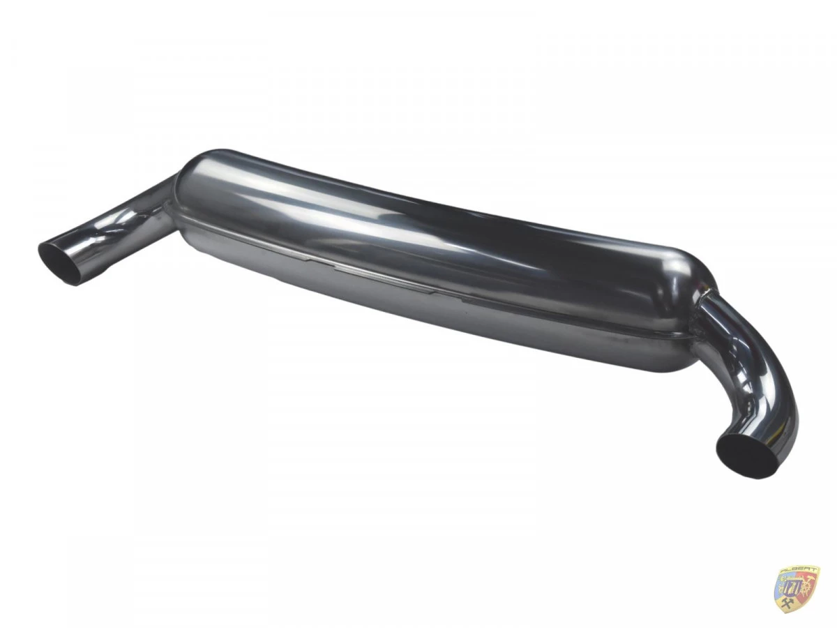 Escape deportivo de doble tubo de acero inoxidable de 84 mm para Porsche 911 Carrera 2.7 - 3.0 - 3.2 | Albert Motorsport