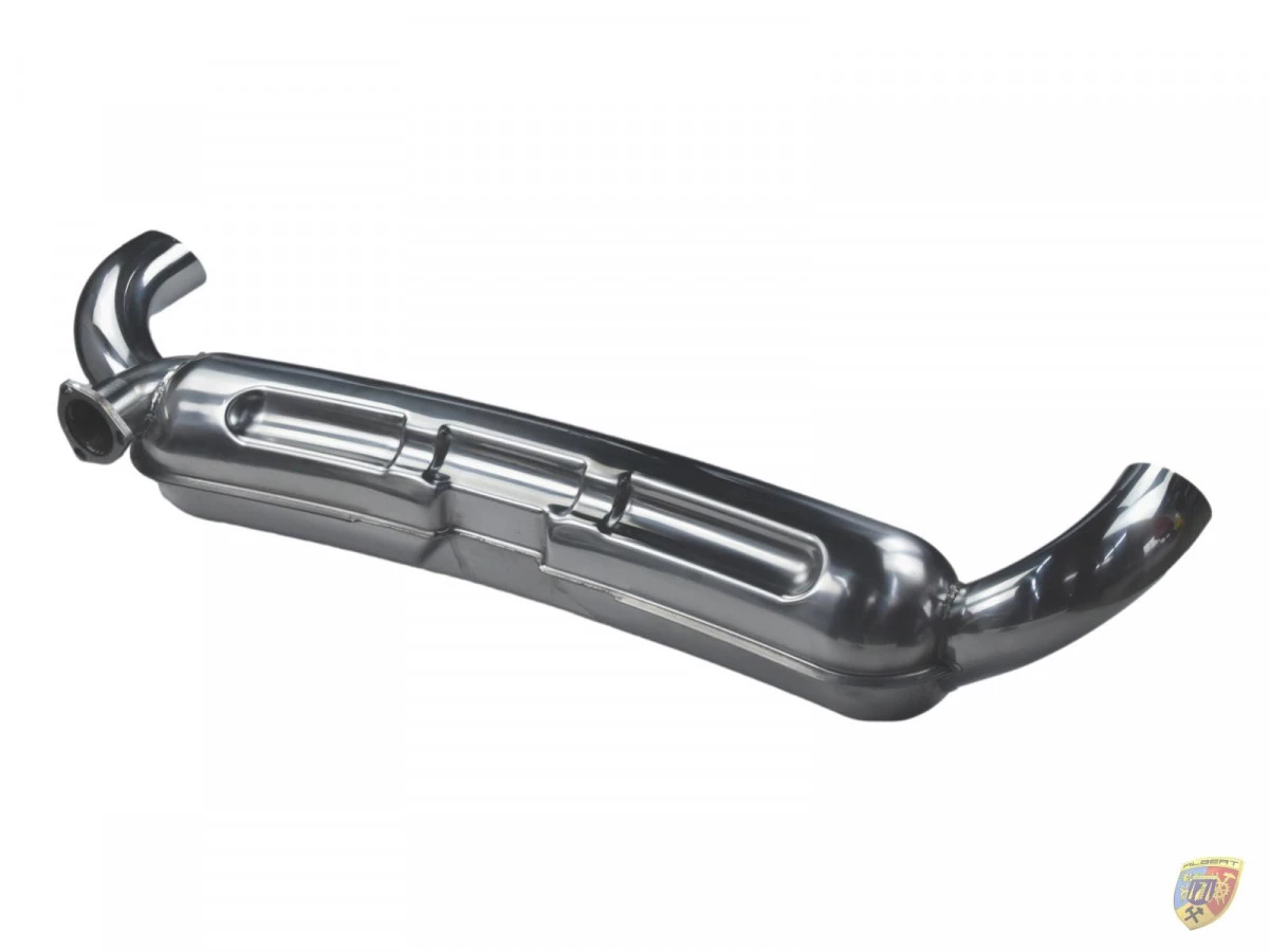 Escape deportivo de doble tubo de acero inoxidable de 84 mm para Porsche 911 Carrera 2.7 - 3.0 - 3.2 | Albert Motorsport