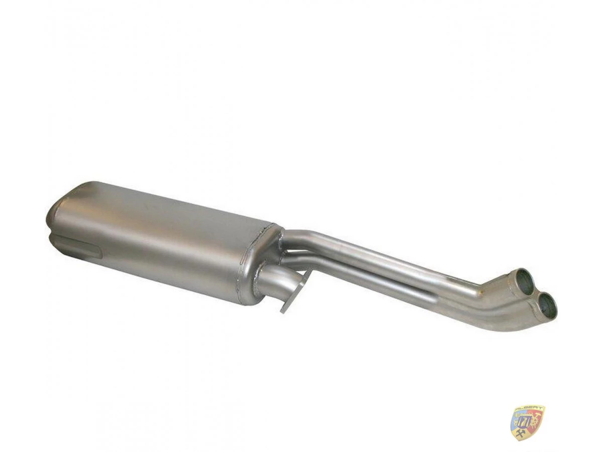 911 - 930 Turbo 3.3 Silenziatore Posteriore di Scarico in Acciaio Inox Senza Tubo Wastegate Porsche | Albert Motorsport