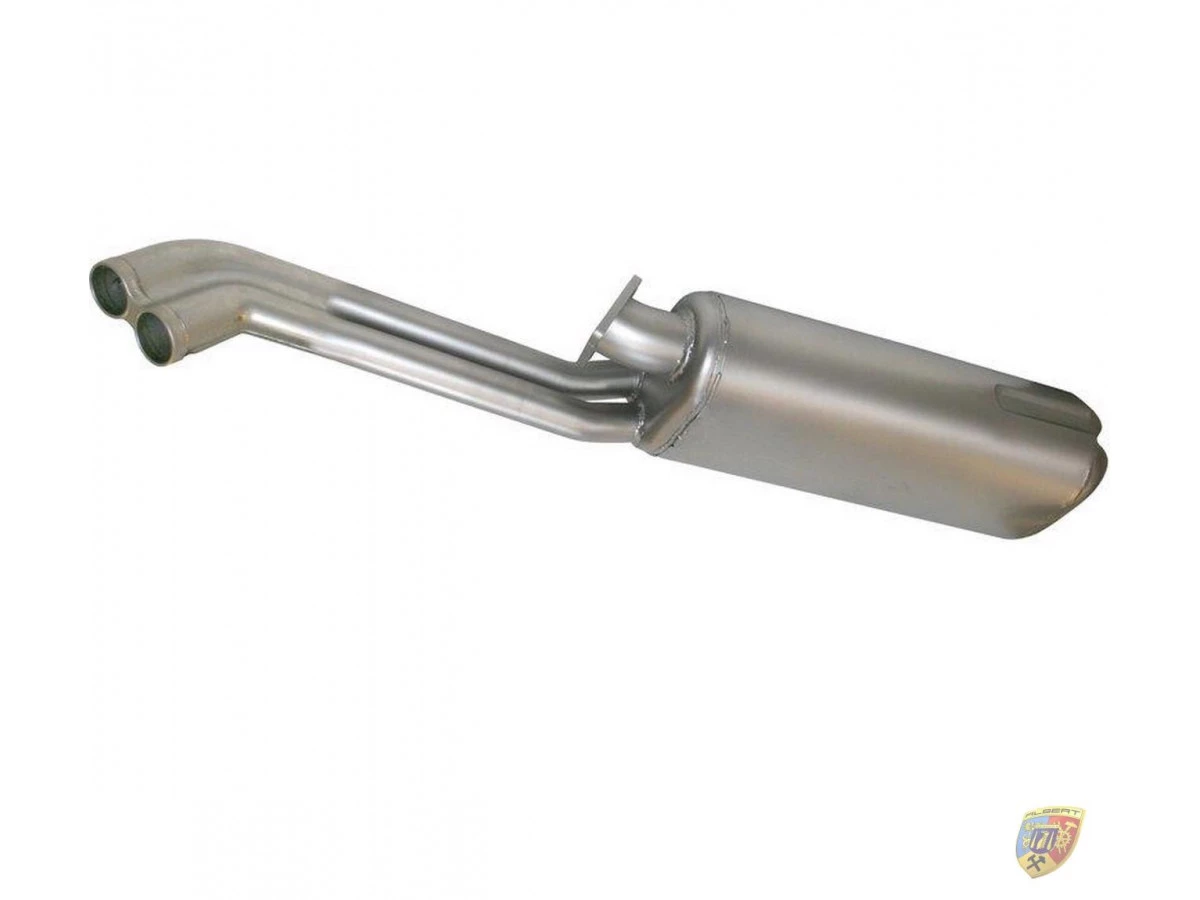 911 - 930 Turbo 3.3 Auspuff Endschalldämpfer Edelstahl ohne Wastegate Rohr Porsche – Albert Motorsport