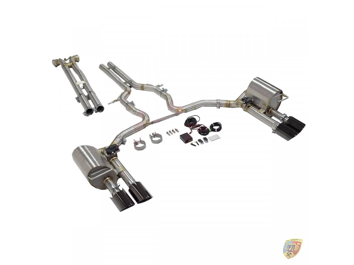 971 - Échappement à clapet biturbo pour Porsche Panamera | Albert Motorsport