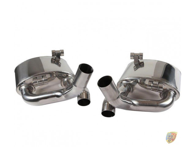 Escape deportivo 997.2 Carrera de acero inoxidable Porsche 911