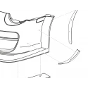 997 GT3 R 2010 Ailerons latéraux en carbone pour Porsche 911 | Albert Motorsport