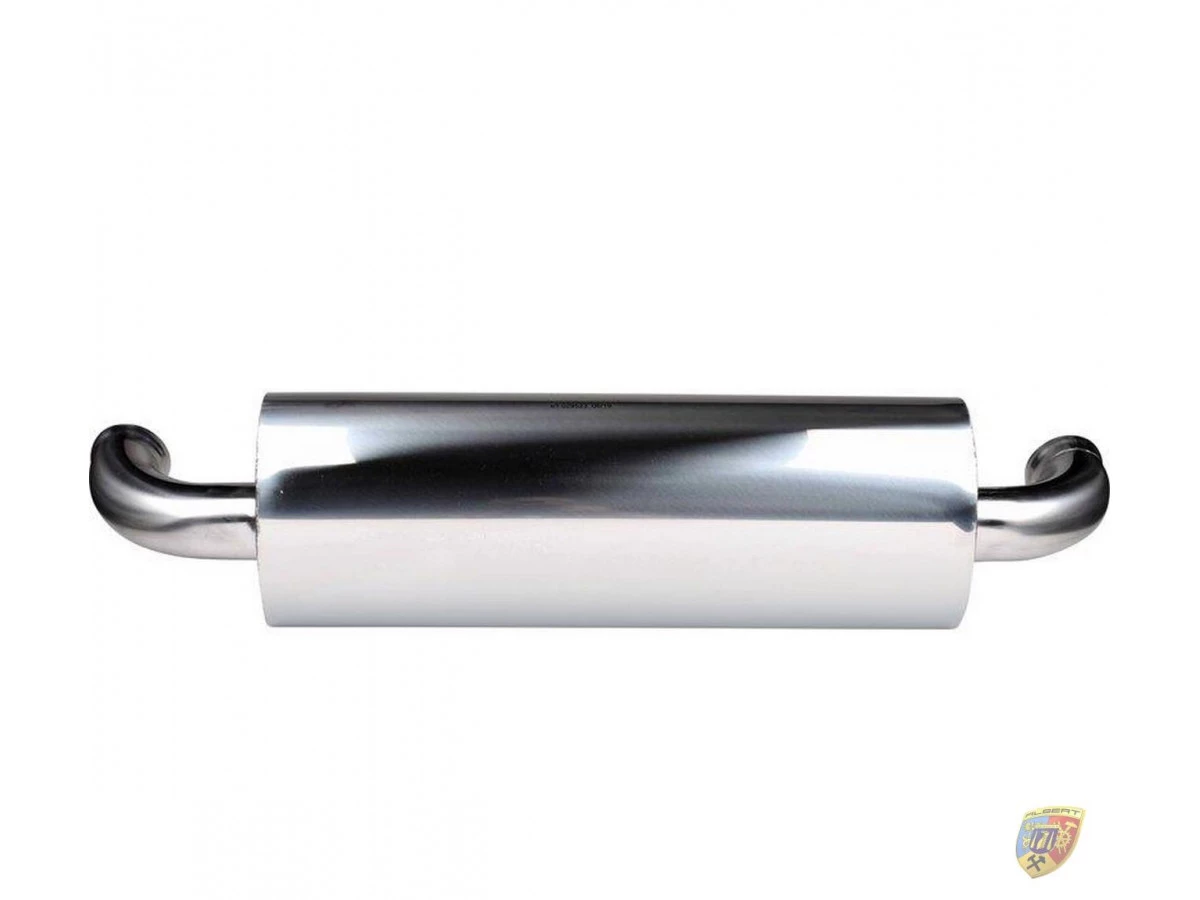 964 Carrera front silencer sports exhaust TÜV stainless steel Porsche 911 – Albert Motorsport