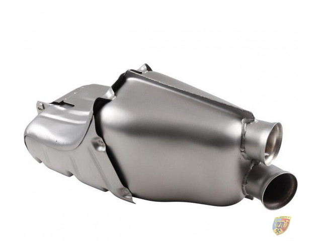 964 Carrera - Silenciador trasero turbo TÜV acero inoxidable mate Porsche 911