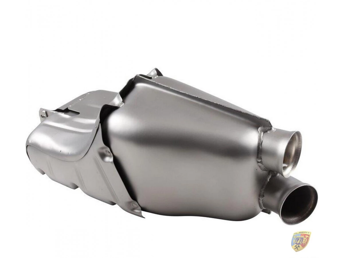 964 Carrera - Silenziatore posteriore Turbo TÜV acciaio inox opaco Porsche 911 | Albert Motorsport