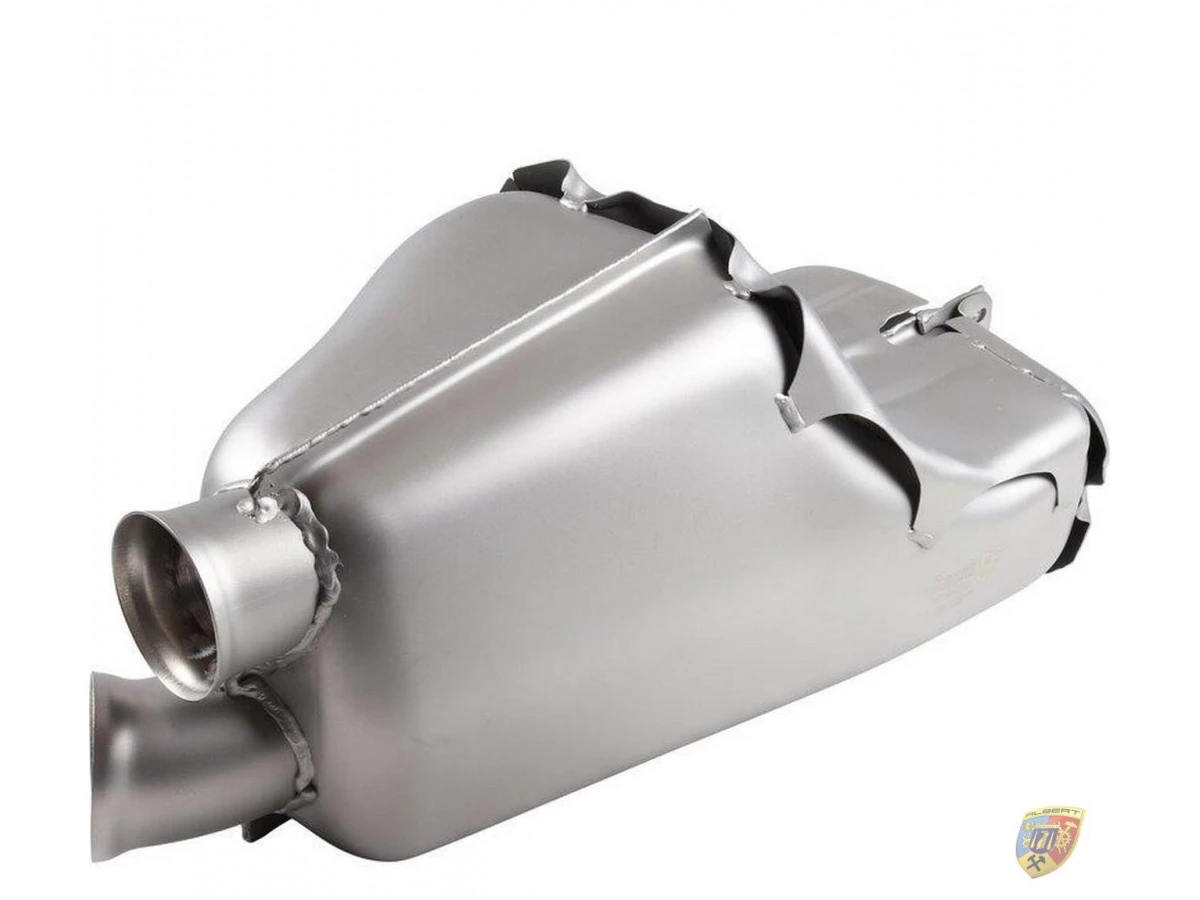 964 Carrera - Turbo rear silencer TUEV matt stainless steel Porsche 911 – Albert Motorsport