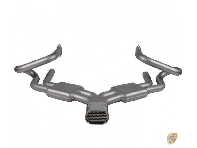 Tubo de escape deportivo 356 ovalado de acero inoxidable Porsche Racing