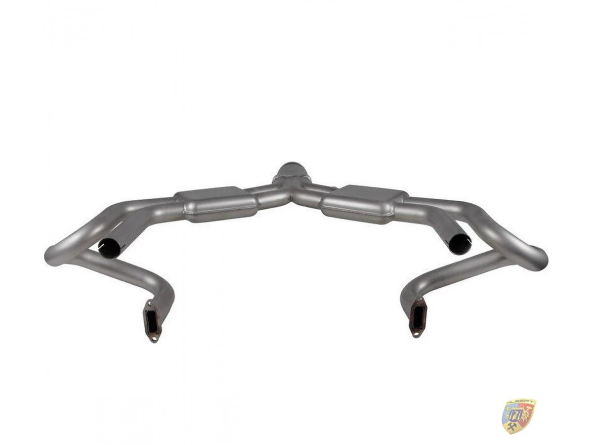 Pot d'échappement sport 356 rond style Sebring en acier inoxydable Porsche Racing | Albert Motorsport