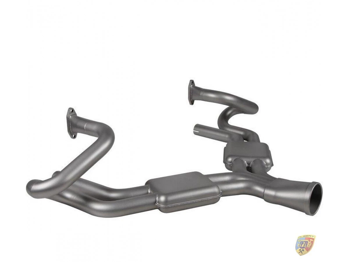 Pot d'échappement sport 356 rond style Sebring en acier inoxydable Porsche Racing | Albert Motorsport