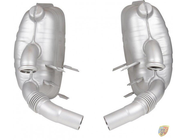 996 Carrera marmitta posteriore scarico in acciaio inox sostituzione OEM Porsche 911