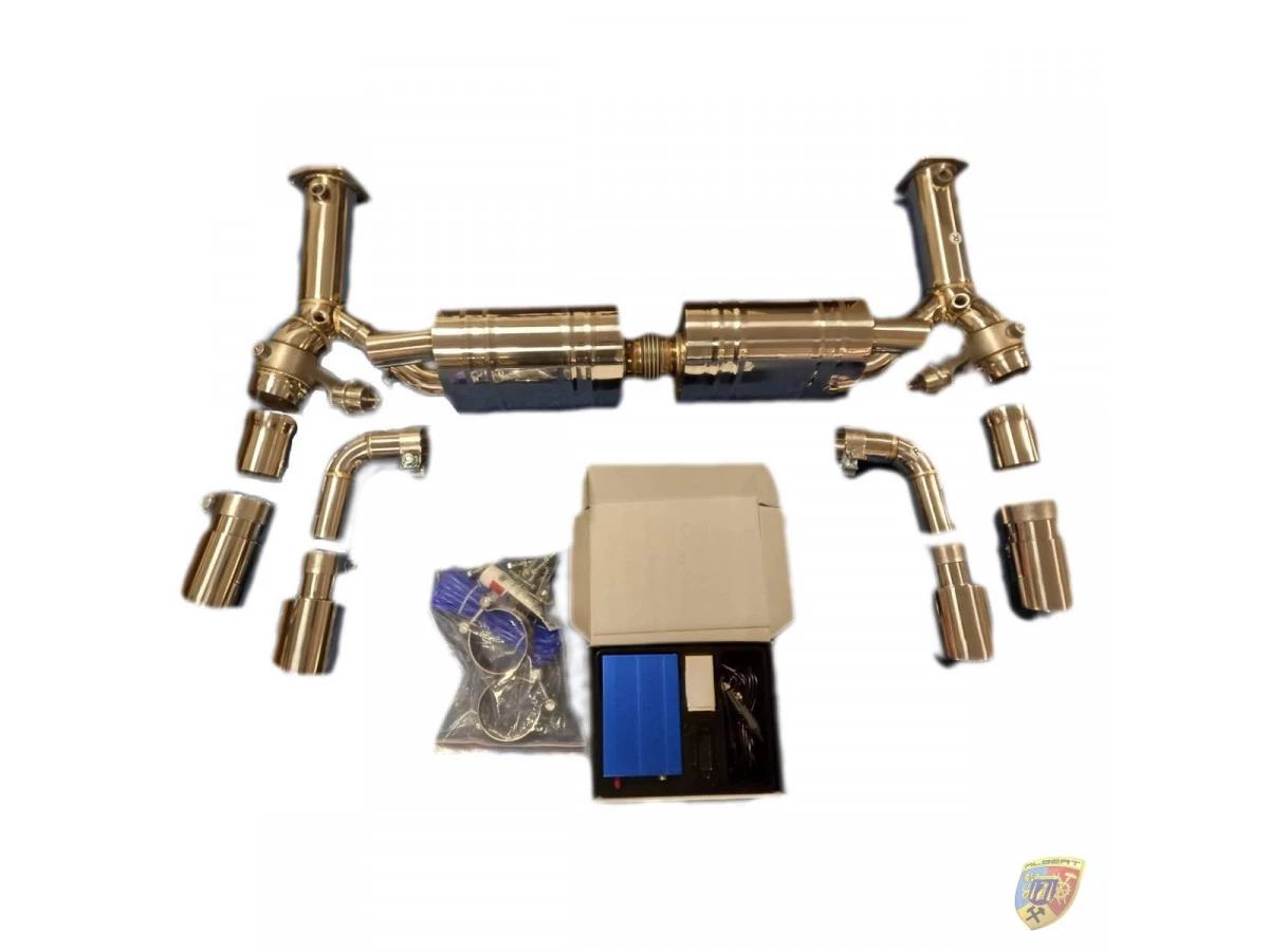 997.1 Turbo - GT2 Power exhaust with flaps and control without cat for Porsche 911 – Albert Motorsport