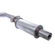 Silenciador trasero de escape 924 2.0 de acero inoxidable para Porsche | Albert Motorsport