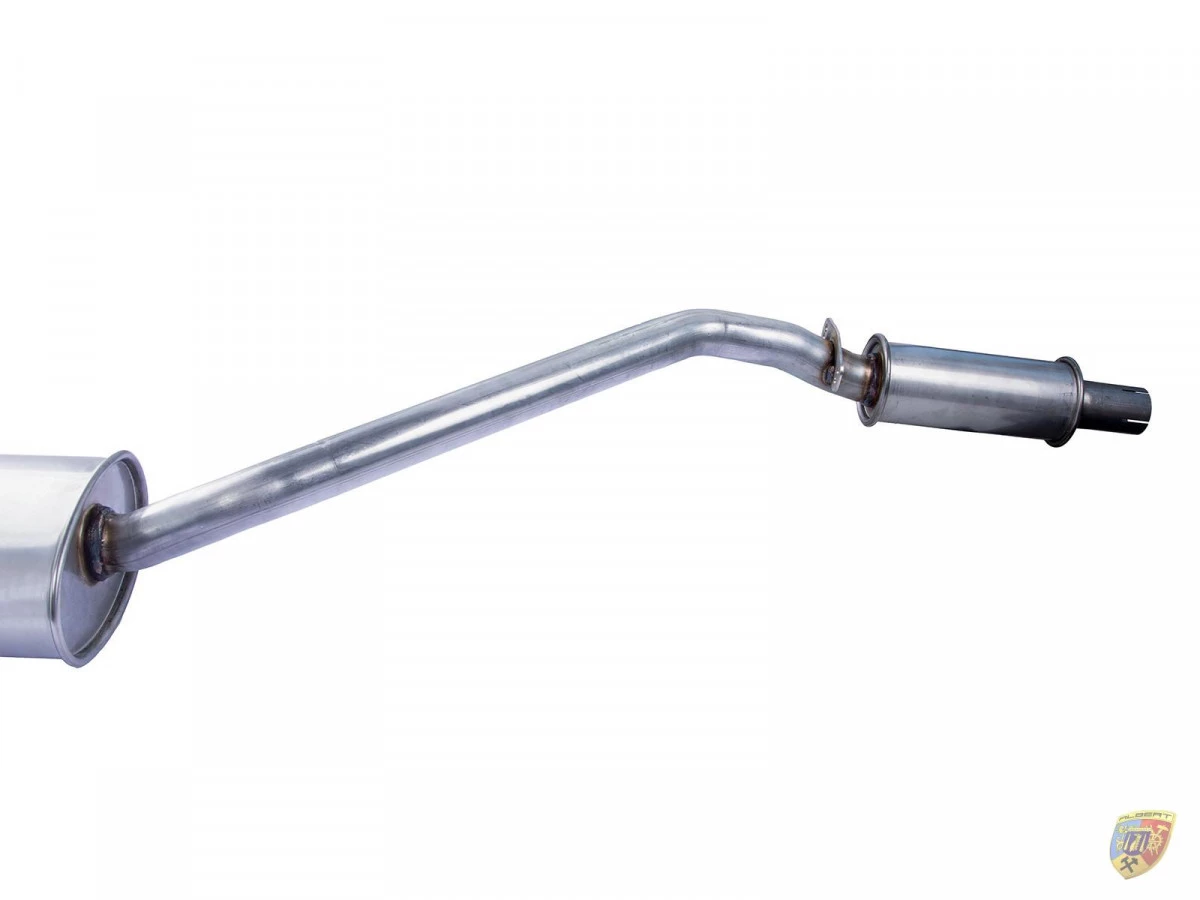 Silenciador trasero de escape 924 2.0 de acero inoxidable para Porsche | Albert Motorsport