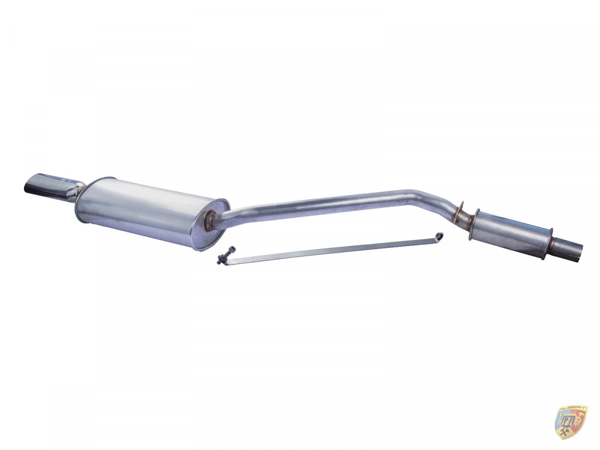 Silencieux d'échappement arrière 924 2.0 en acier inoxydable pour Porsche | Albert Motorsport