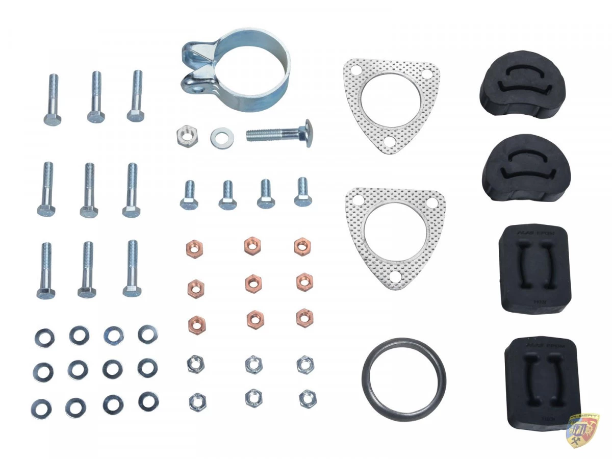 924 S - 944 - 2.5 Silenziatore Posteriore Scarico Silenziatore Anteriore Kit Acciaio Inox Porsche | Albert Motorsport