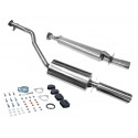 924 S - 944 - 2.5 rear silencer exhaust front silencer stainless steel kit Porsche