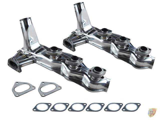 911 - 930 Turbo 2 x intercambiador de calor hasta 1983 acero inoxidable pulido para Porsche