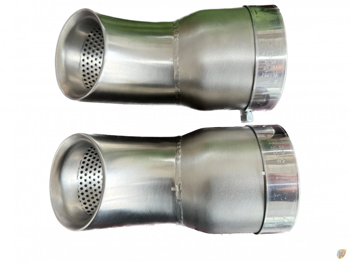 981 Cayman GT4 Silencieux plié à 90° pour la dissipation du son sur circuit | Albert Motorsport