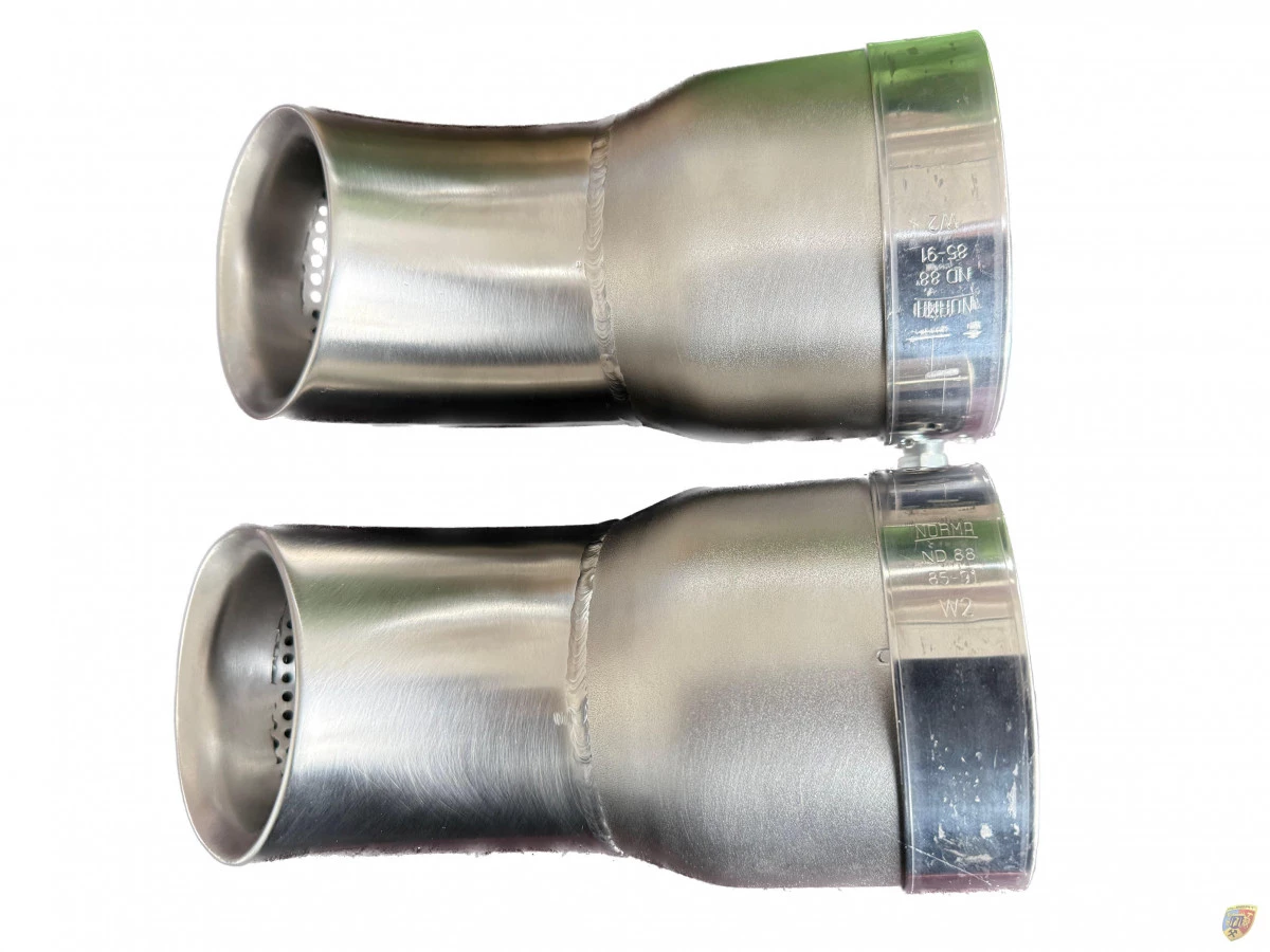 981 Cayman GT4 Silencieux plié à 90° pour la dissipation du son sur circuit | Albert Motorsport