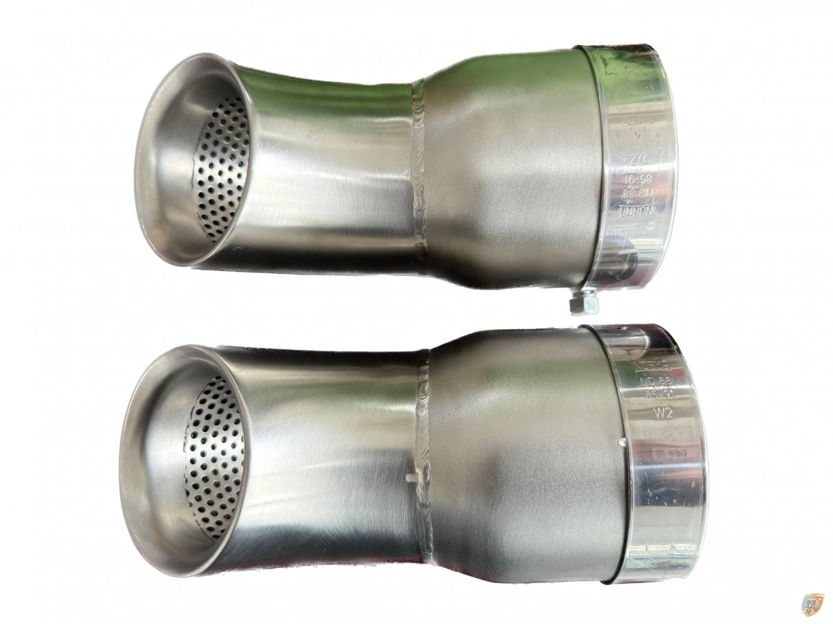 981 Cayman GT4 Silencieux plié à 90° pour la dissipation du son sur circuit | Albert Motorsport