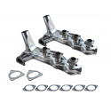 911 Carrera - 930 Turbo 2 x heat exchangers from 1984 polished stainless steel for Porsche