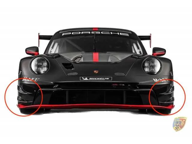 992 GT3 R Diveplanes avant simple carbone pour Porsche 911 | Albert Motorsport 2