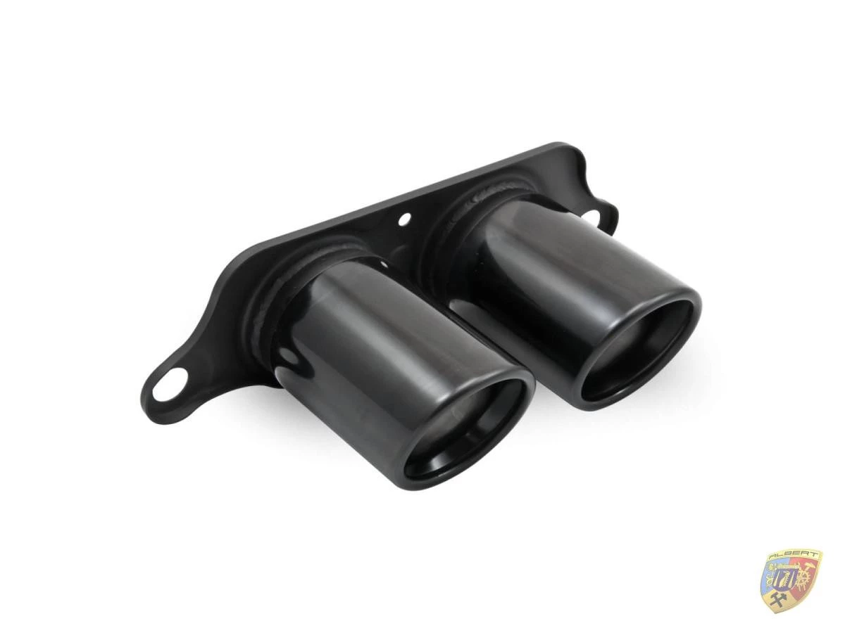 997 - 991 - GT3 - CUP - RS tailpipe stainless steel black chrome plated for Porsche 911 – Albert Motorsport