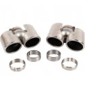 997 Carrera up to -'08 sports exhaust tailpipe double pipe stainless steel Porsche 911 – Albert Motorsport