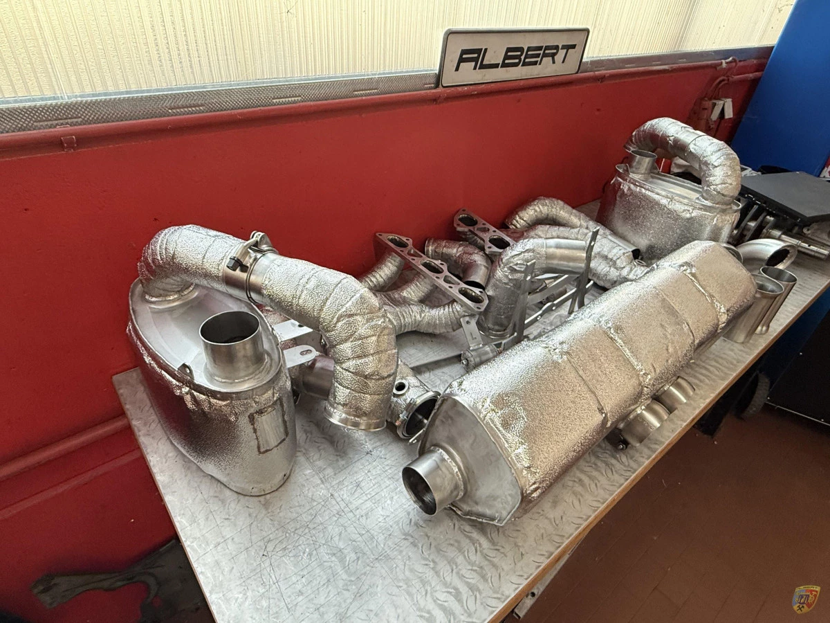 991.1 GT3 Cup racing exhaust manifold replacement tailpipes optional heat protection for Porsche 911 – Albert Motorsport