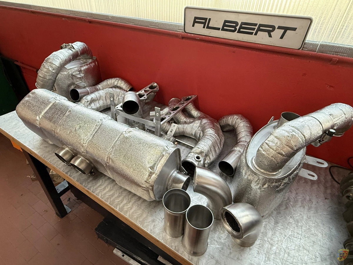 991.1 GT3 Cup Terminali di scarico sostitutivi per collettore di scarico da corsa protezione termica opzionale per Porsche 911 |