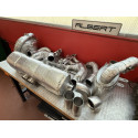 991.1 GT3 Cup racing exhaust manifold replacement tailpipes optional heat protection for Porsche 911