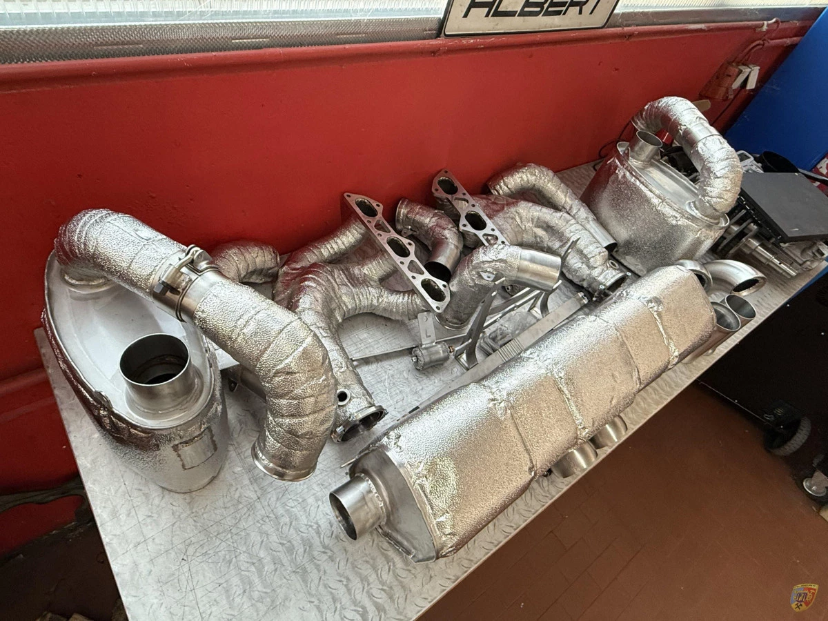 991.1 GT3 Cup Collecteur d'échappement de course avec embouts interchangeables, protection thermique en option, pour Porsche 911