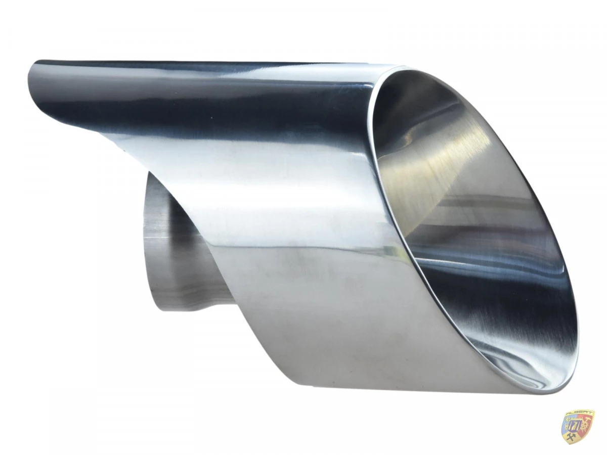 993 Carrera Tubos de escape cubierta de escape de acero inoxidable pulido, Porsche 911 | Albert Motorsport